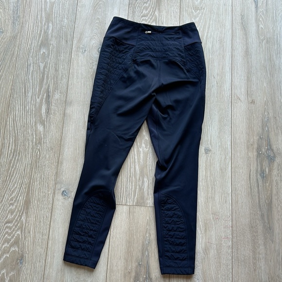 Athleta Peak Hybrid Fleece Tight-Navy Blue, size XS Petite - Picture 3 of 6